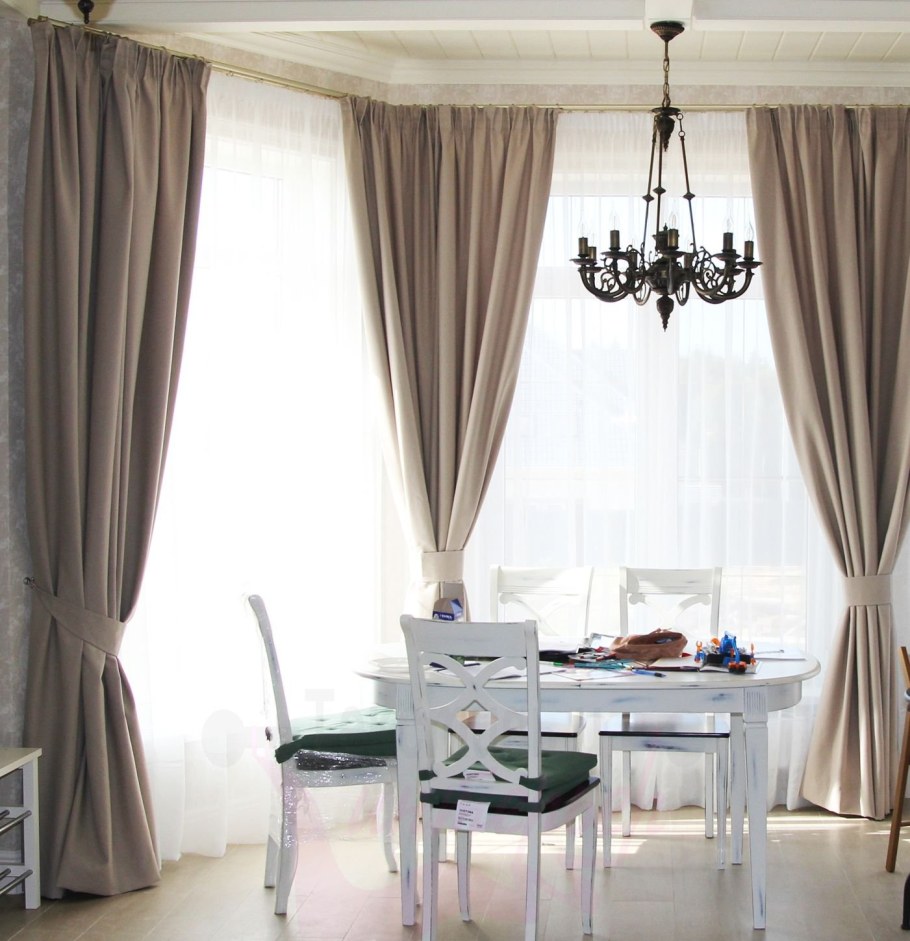 Шторы на кухню в стиле Модерн