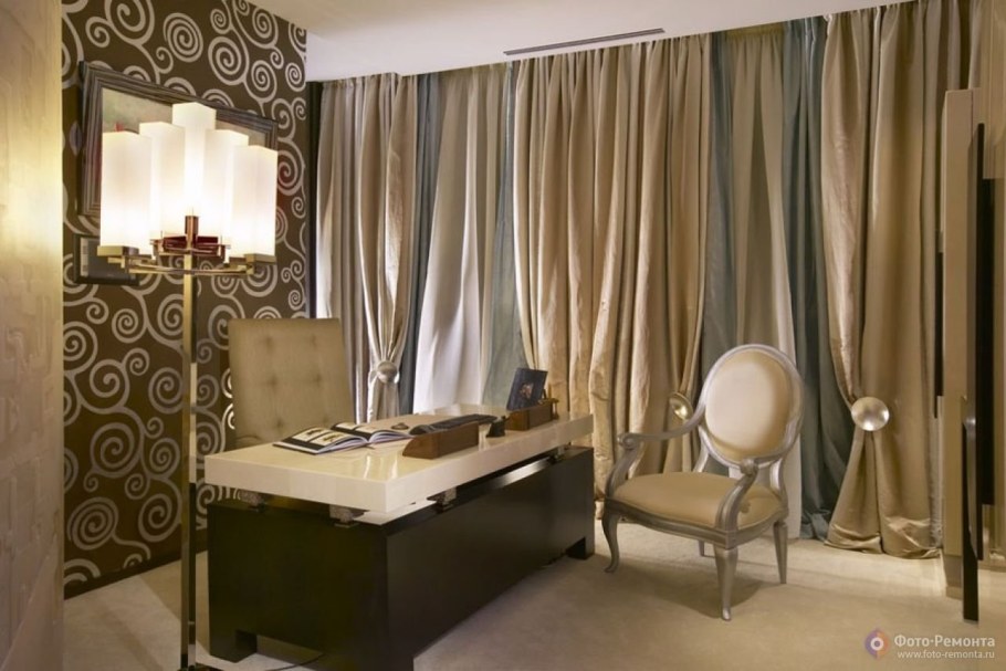 Современные шторы в кабинет