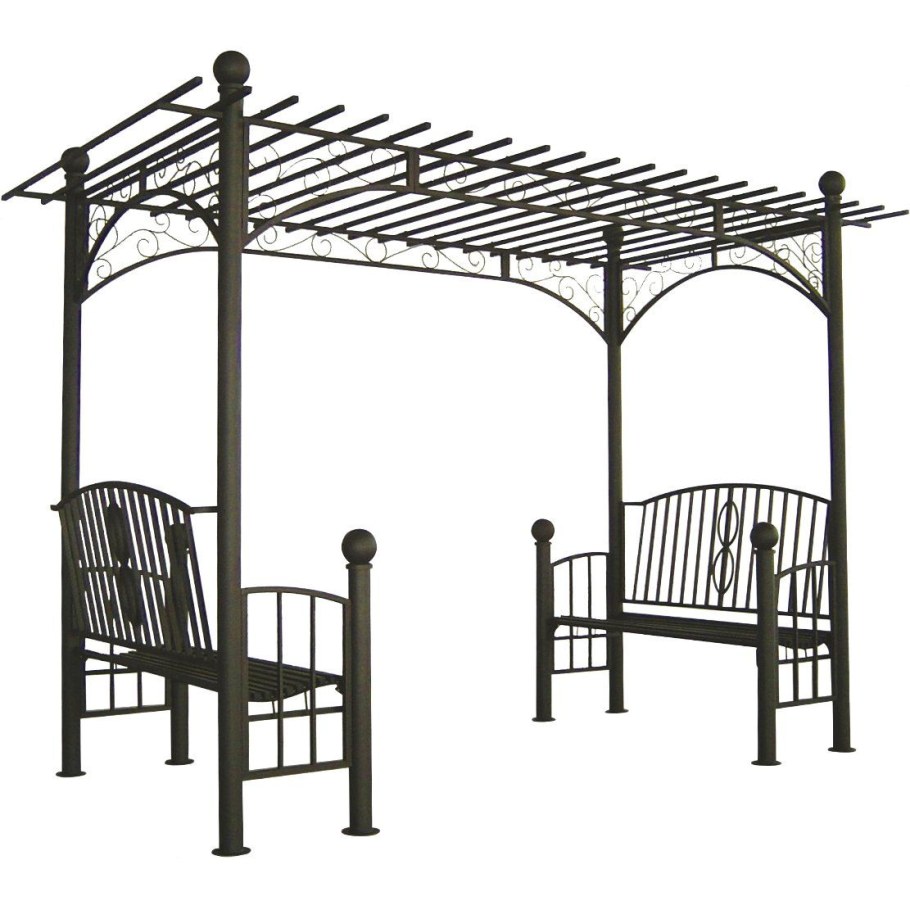 Пергола из профильной трубы 80*80