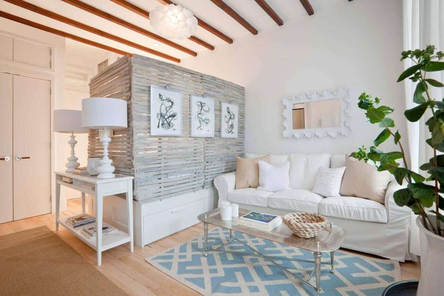 Гостиная в стиле Сканди Прованс