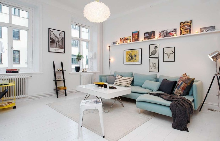 Гостиннаяв скандинавском стиле