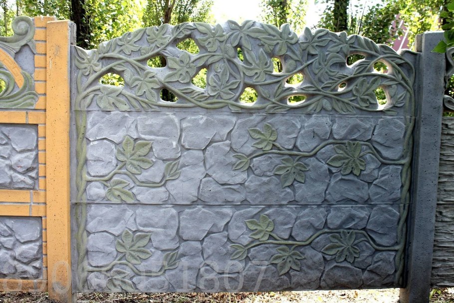 Бетонный забор артбетон