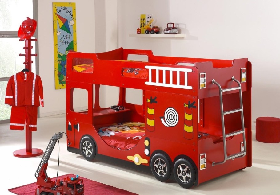 Двухъярусная кровать Firetruck