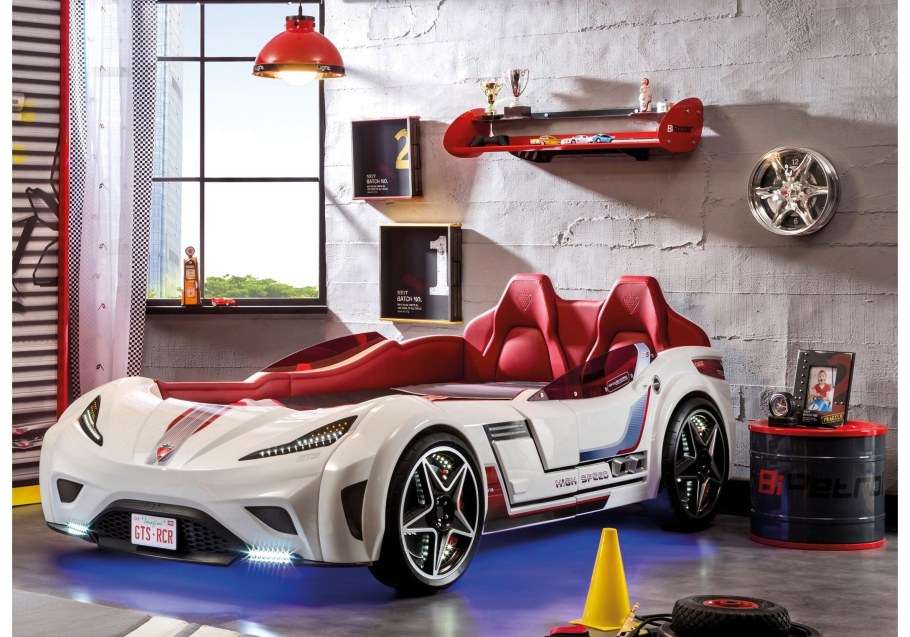 Кровать машина Cilek GTS красная