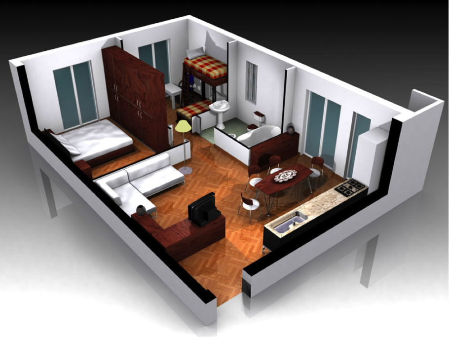 3д интерьер