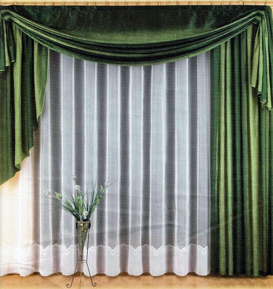 Ассиметричные шторы для гостиной