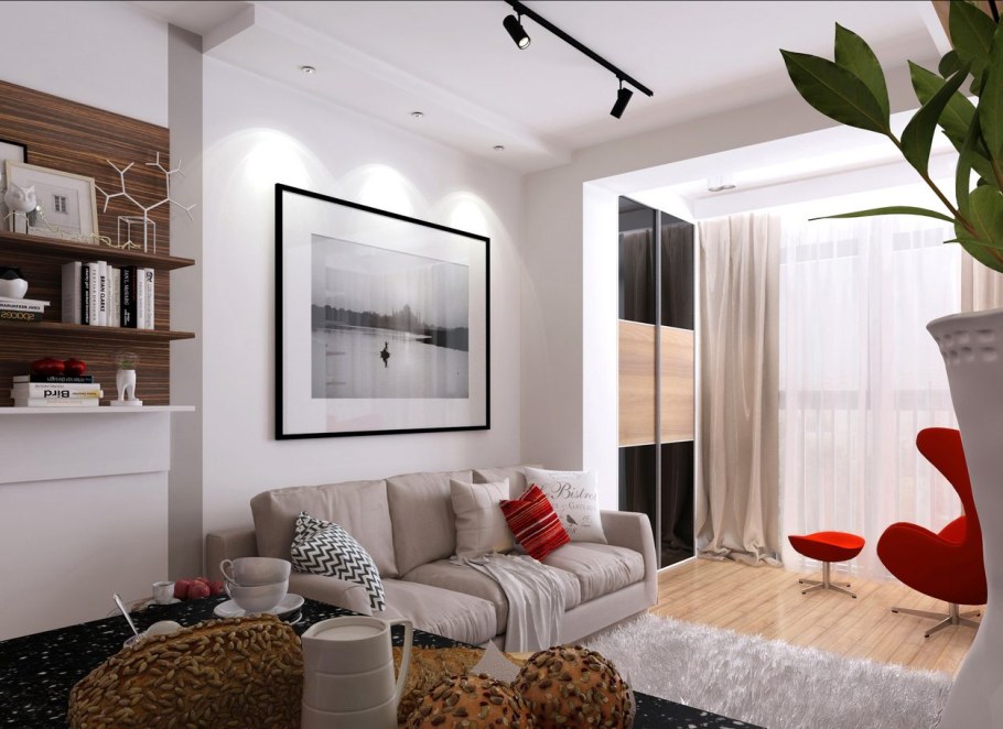 Студия из однокомнатной хрущевки 30 кв.м