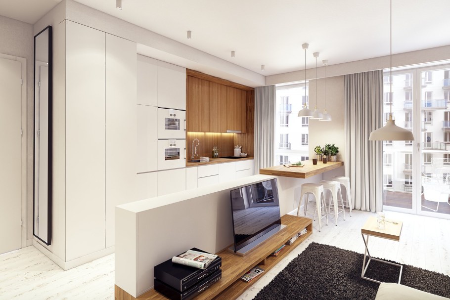 Современный интерьер маленькой квартиры