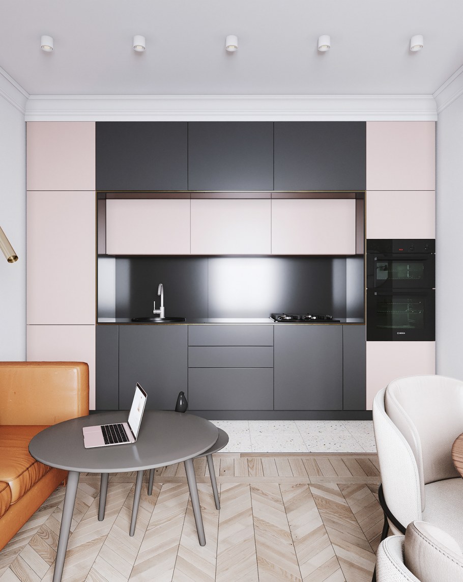 Кухня студия хрущевка