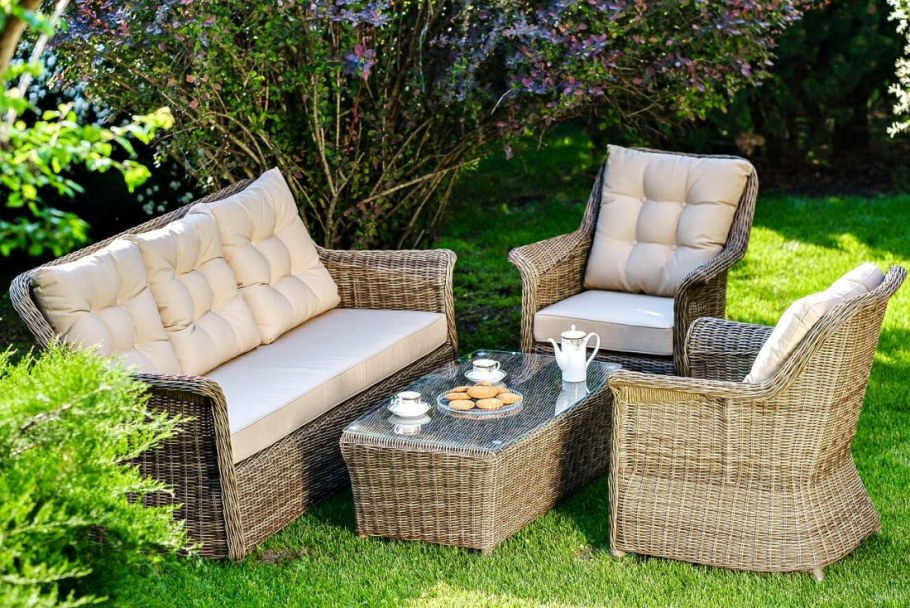 Лаунж комплект мебели из искусственного ротанга