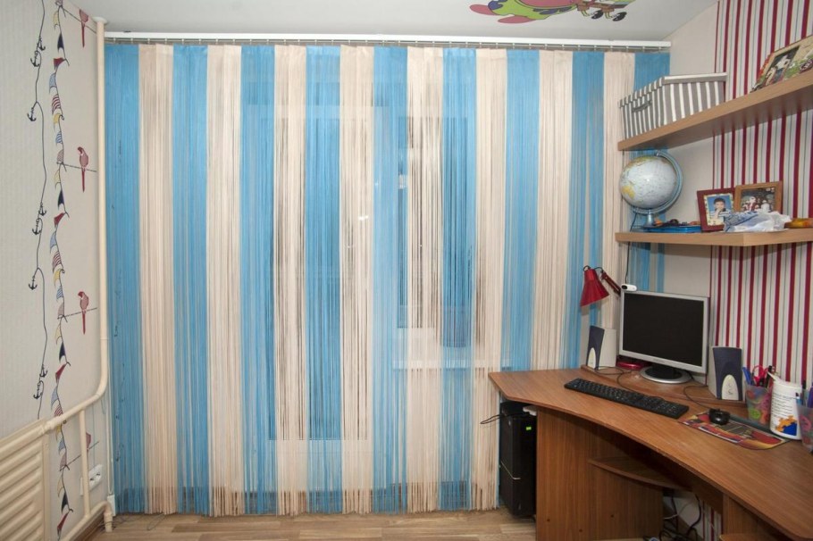 Нитяные вертикальные жалюзи Бриз