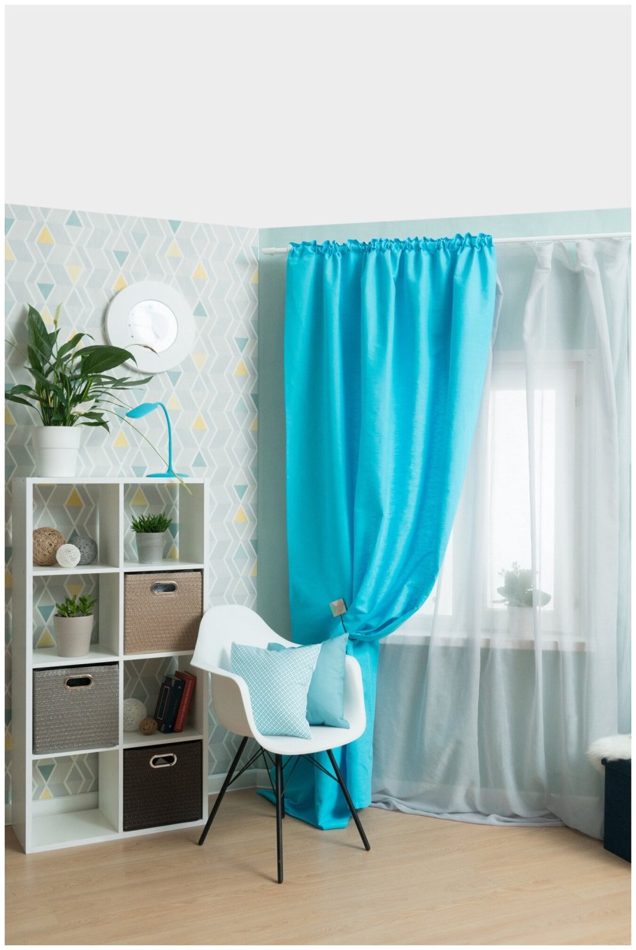 Леруа Мерлен шторы бирюза