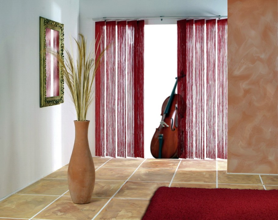 Веревочные жалюзи в интерьере