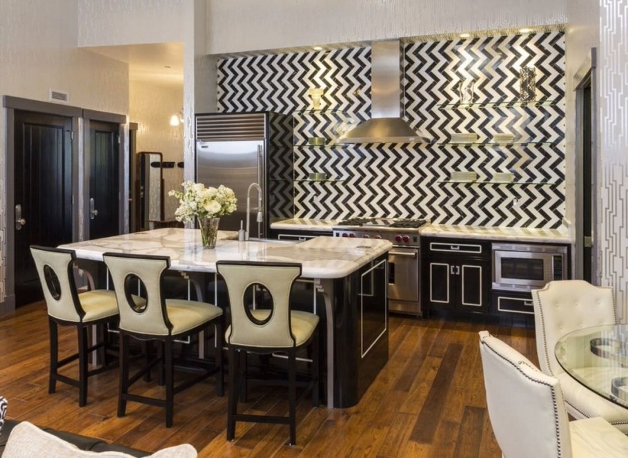 Ар деко интерьер кухня