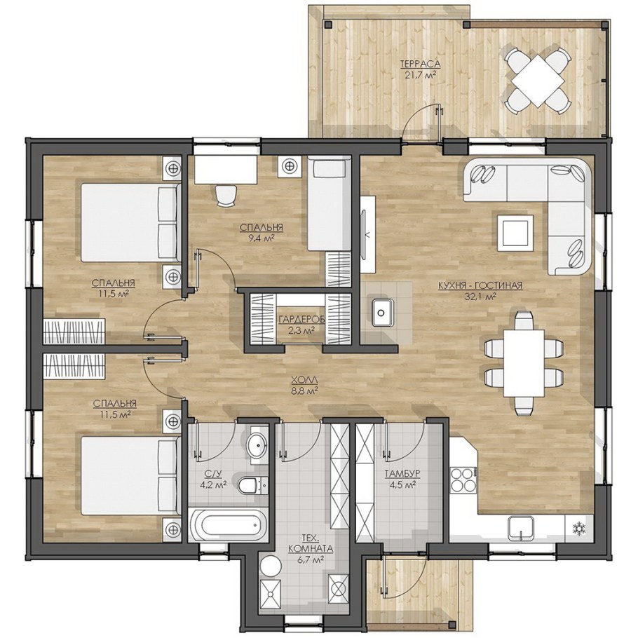 Каркасный дом Финляндия Omatalo проекты