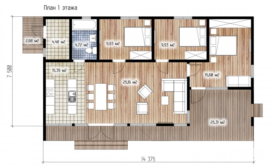 Одноэтажный дом 250 кв м планировка