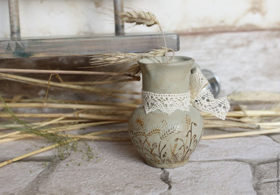 Вазочка в технике декупаж