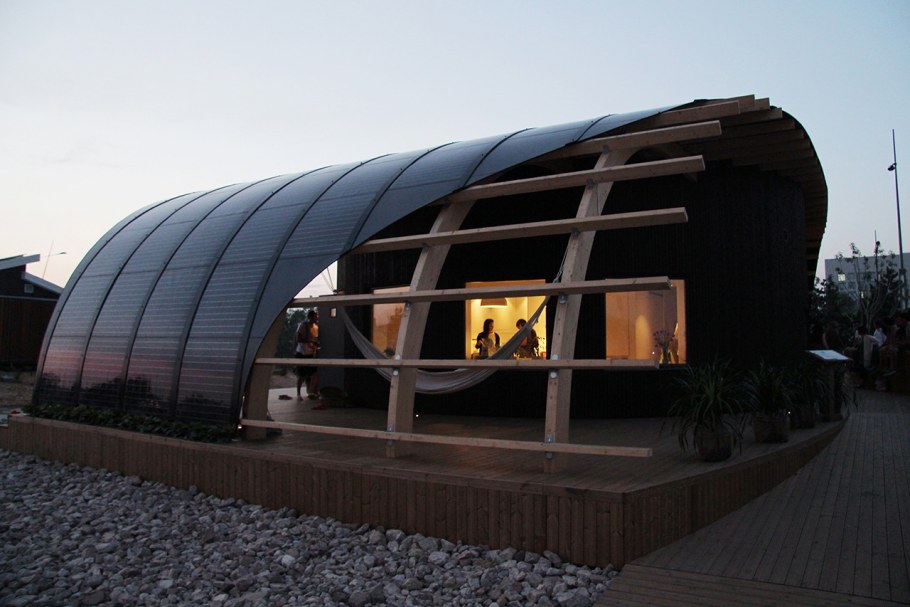 Проект экодома с солнечными батареями