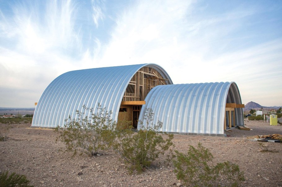 Арочный бескаркасный дом