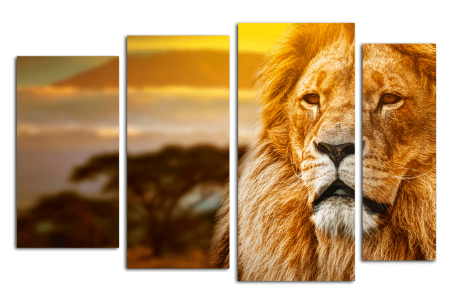 Модульная картина Лев