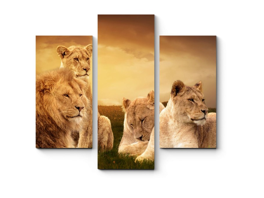 Модульная картина семья