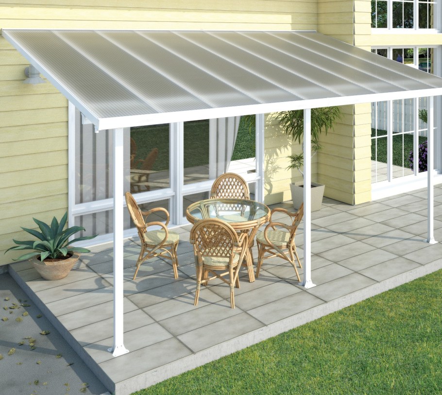 Навес для террасы из поликарбоната
