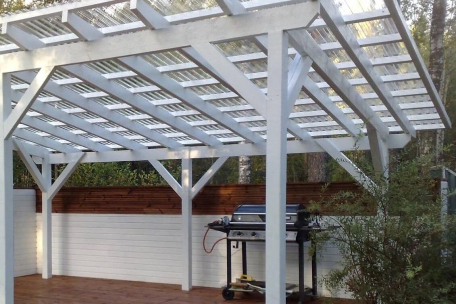 Каркас навес ш800хв768хг350бел