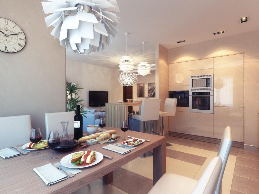 Светильники в студию квартиру