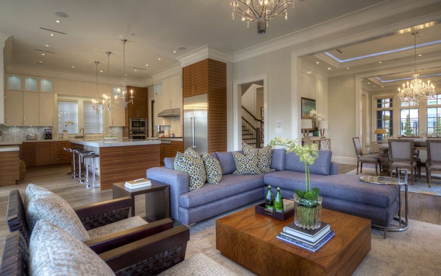 Кухня гостиная в разных стилях