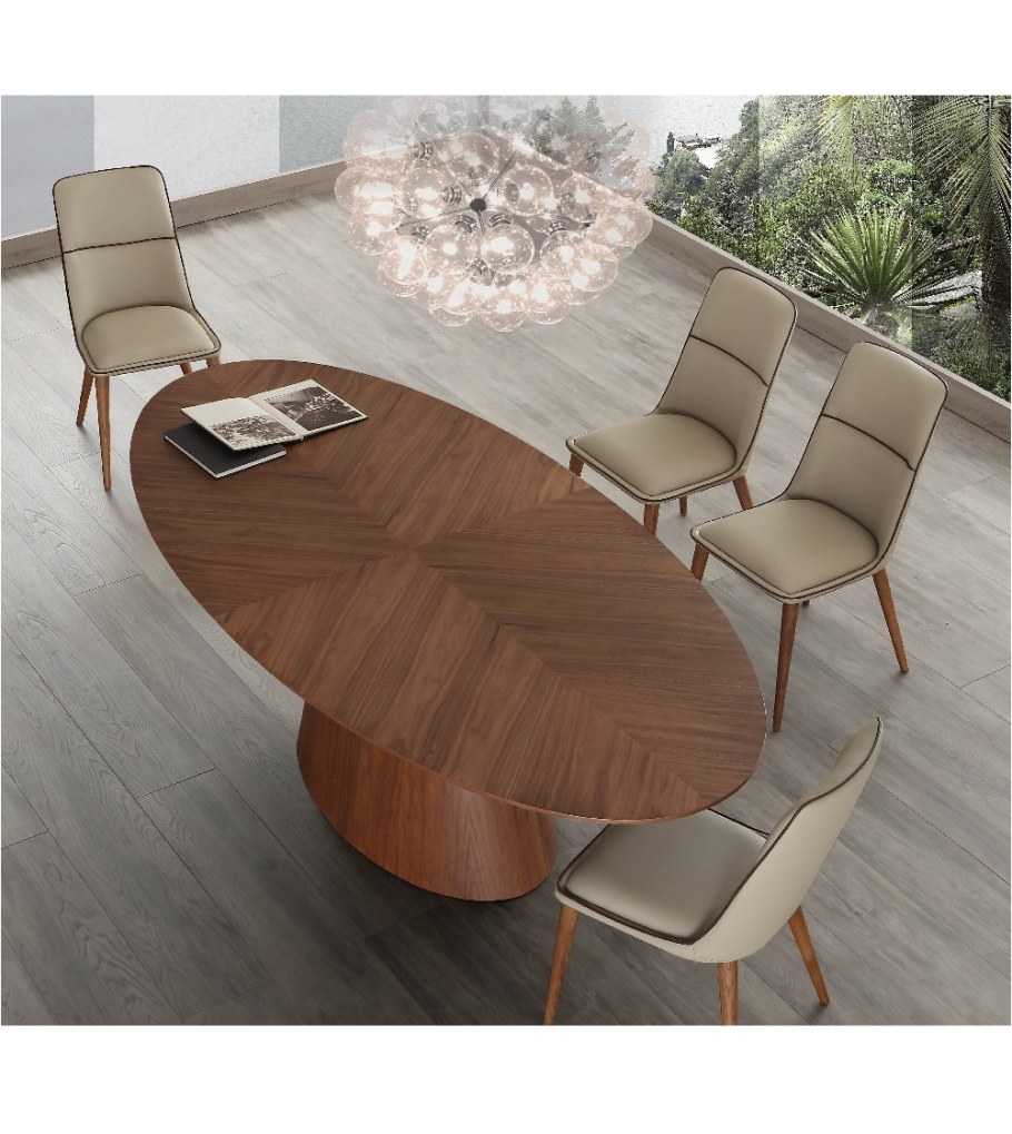 Стол круглый шпон