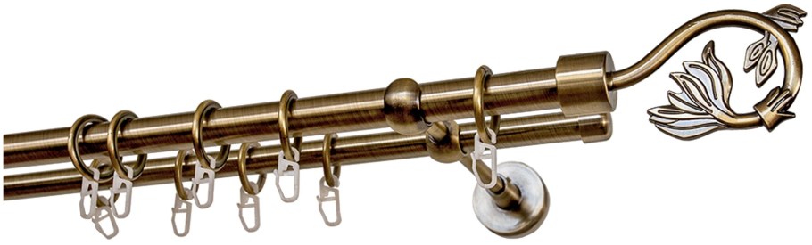 Карниз двухрядный уют 681-684к.d20 ОСТ Гиро (160 см)