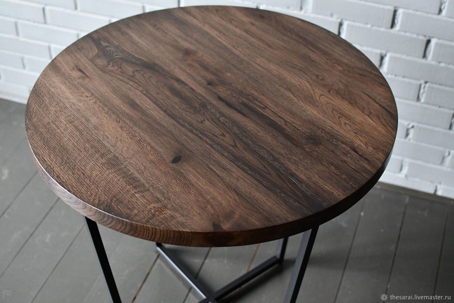 Стол круглый шпон