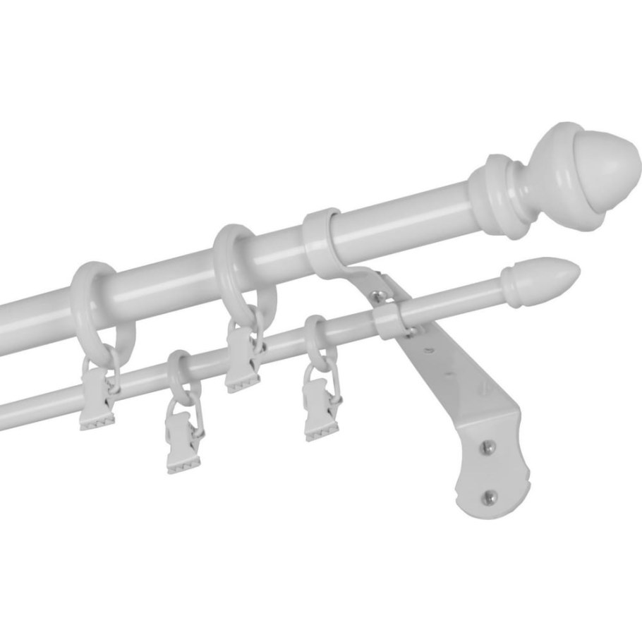 Карниз двухрядный, 160см, d20+d10, металл, бежевый