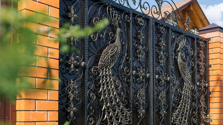 Иранская ковка ворота Жар птица