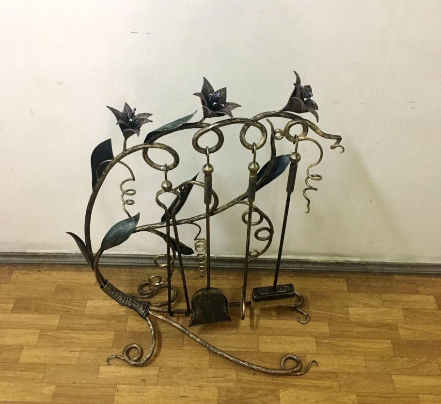 Каминный набор Алсера 15011bk