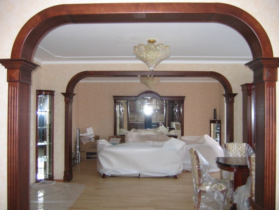 Деревянные арки в интерьере