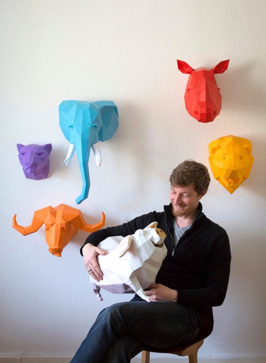 Полигональные фигуры в интерьере