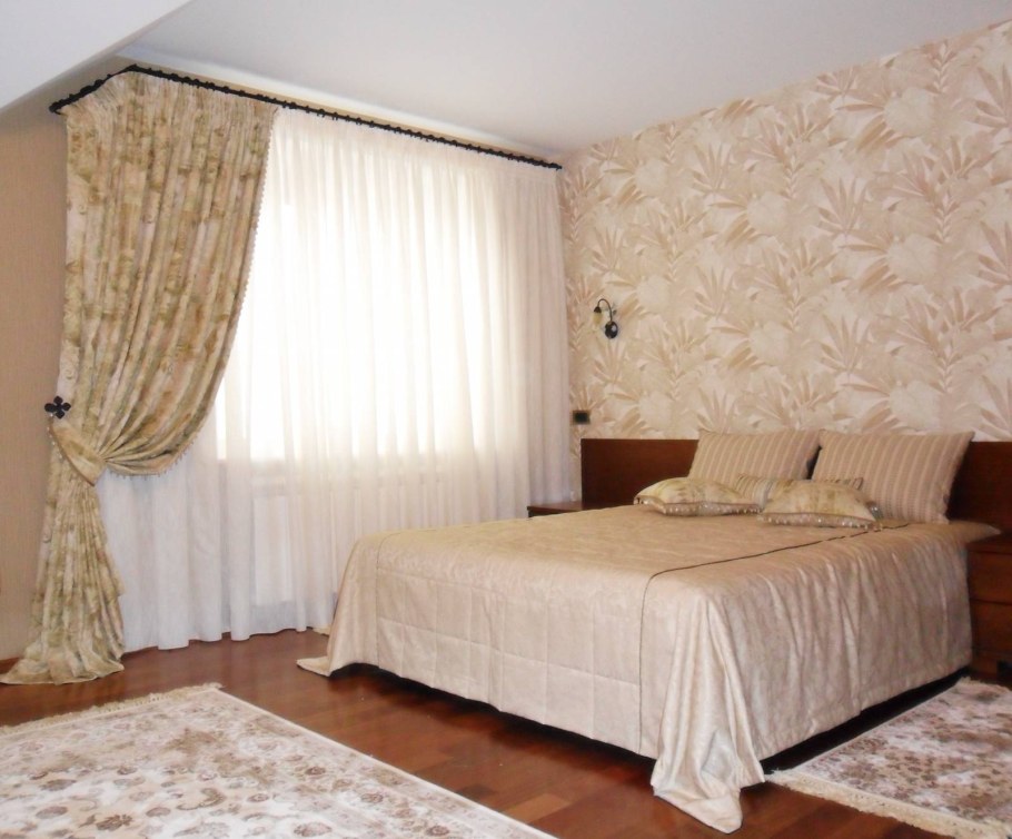 Шторы на одну сторону для спальни