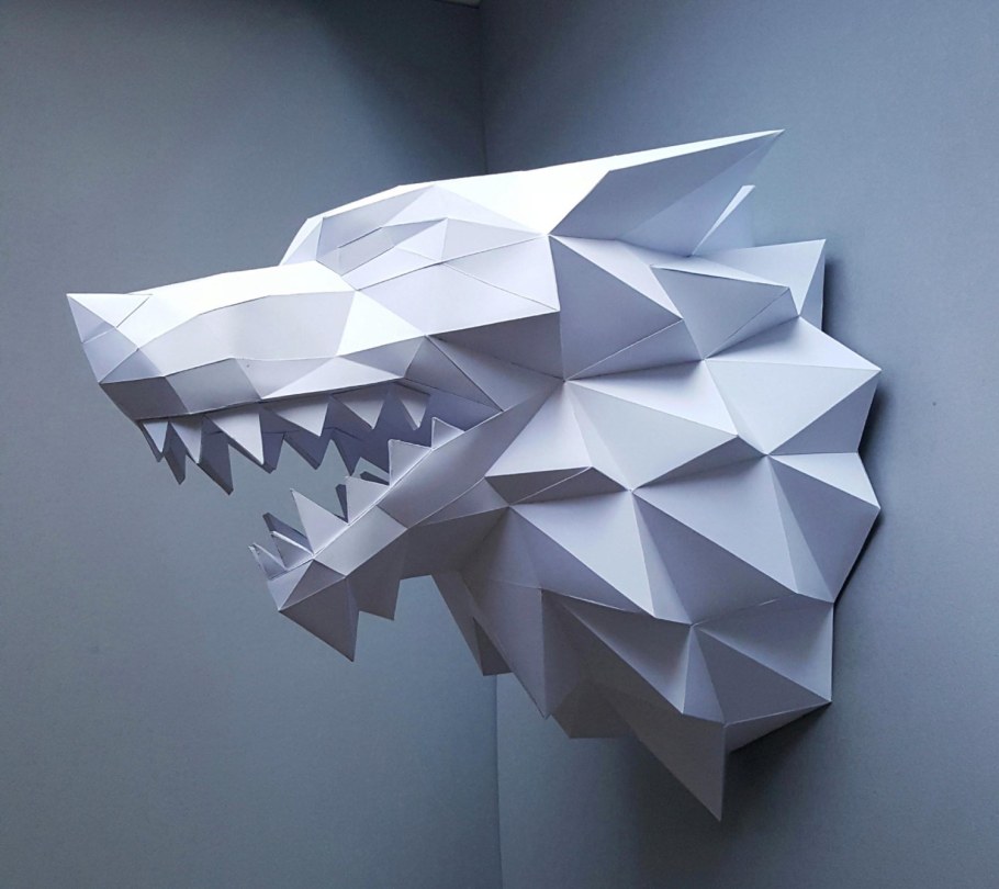 Лютоволк паперкрафт
