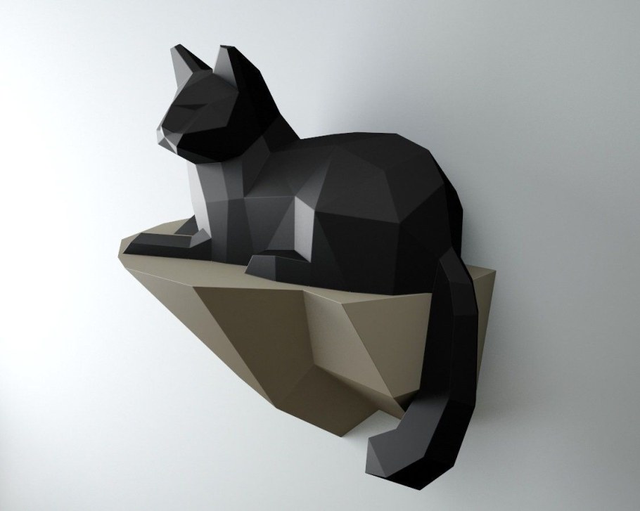 Паперкрафт кот