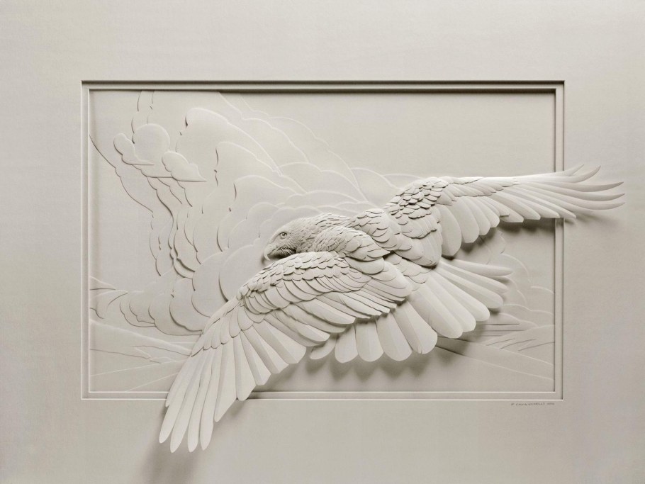 Кельвин Николс бумажная скульптура