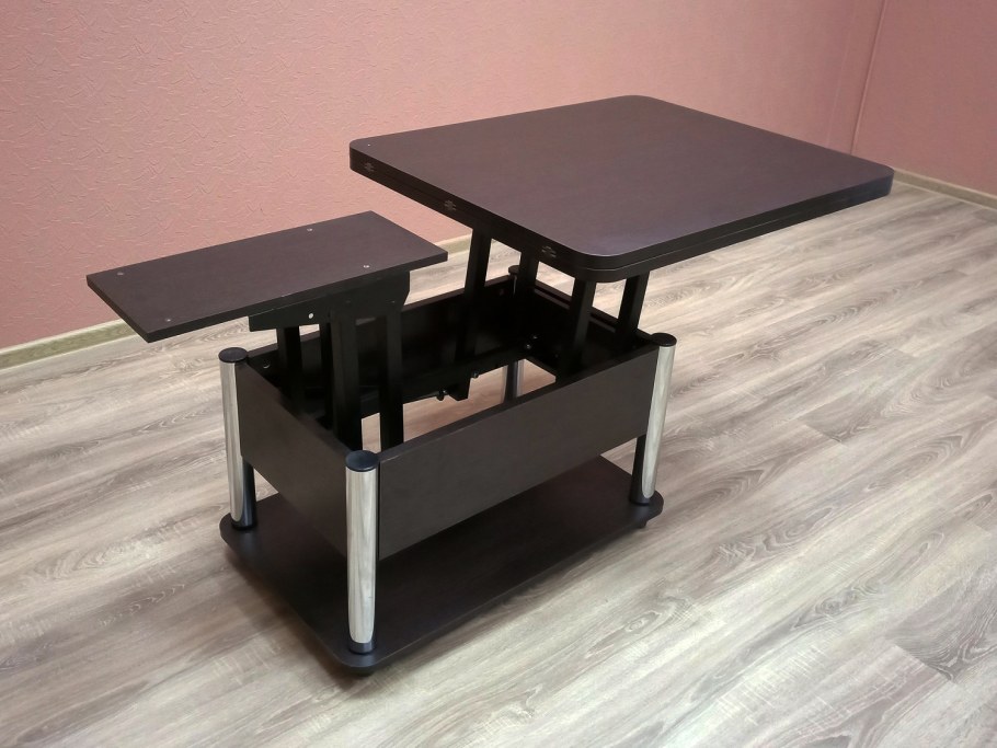 Стол-трансформер ГЗМИ дебют 3 венге темный черный