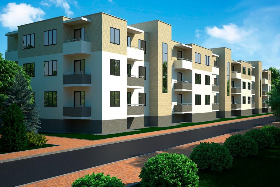 Фасады многоквартирных домов