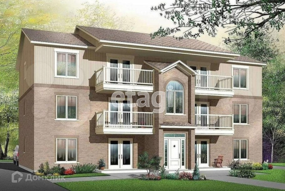 Проект двухэтажных квартирных домов