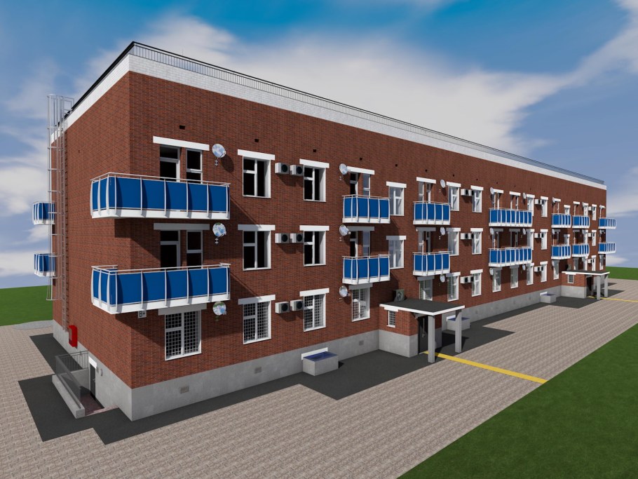 Проекты трехэтажных многоквартирных домов