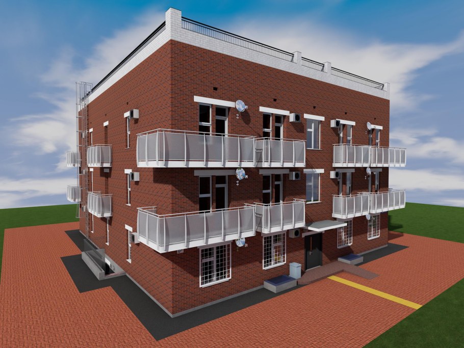 3х этажный жилой дом