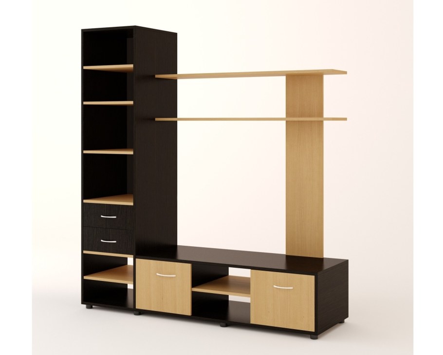 Горка венге белёный дуб