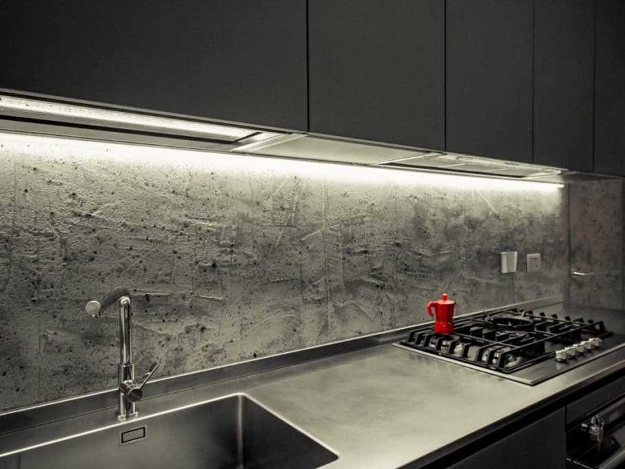 Микроцемент на кухне