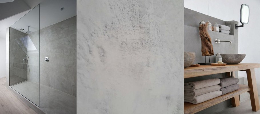 Декоративная штукатурка микроцемент белый