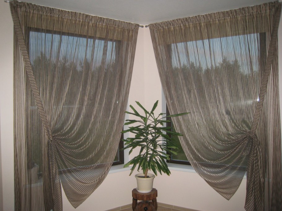 Несимметричные шторы